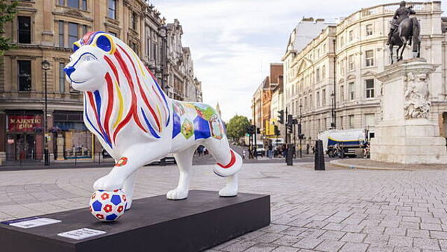Lion-themed public art trail brings World Cup fever to England fans