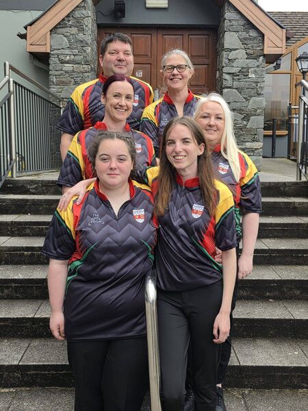 The Carlow Ladies team along with manager John Kelly.