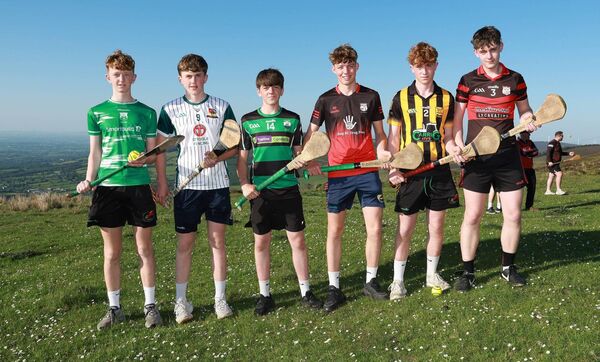 The boys Under 16 competitors in the Puc Fada, Keelan O'Carroll (St Mullins), Will O'Toole (Burren Rangers), Robert Kelly (Bagenalstown Gaels), Donnacha Cosgrove (Kildavin/Clonegal), Jack Richardson (Naomh Eoin) and Sean O'Brien (MLR)