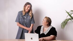 <p>Authors Sarah Breen from Borris and Emer McLysaght from Kill, Co Kildare.</p>