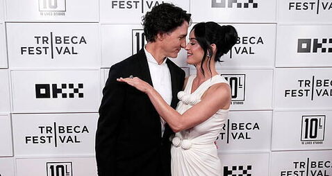 Katy Perry and Justin Trudeau look loved up as they make red carpet debut