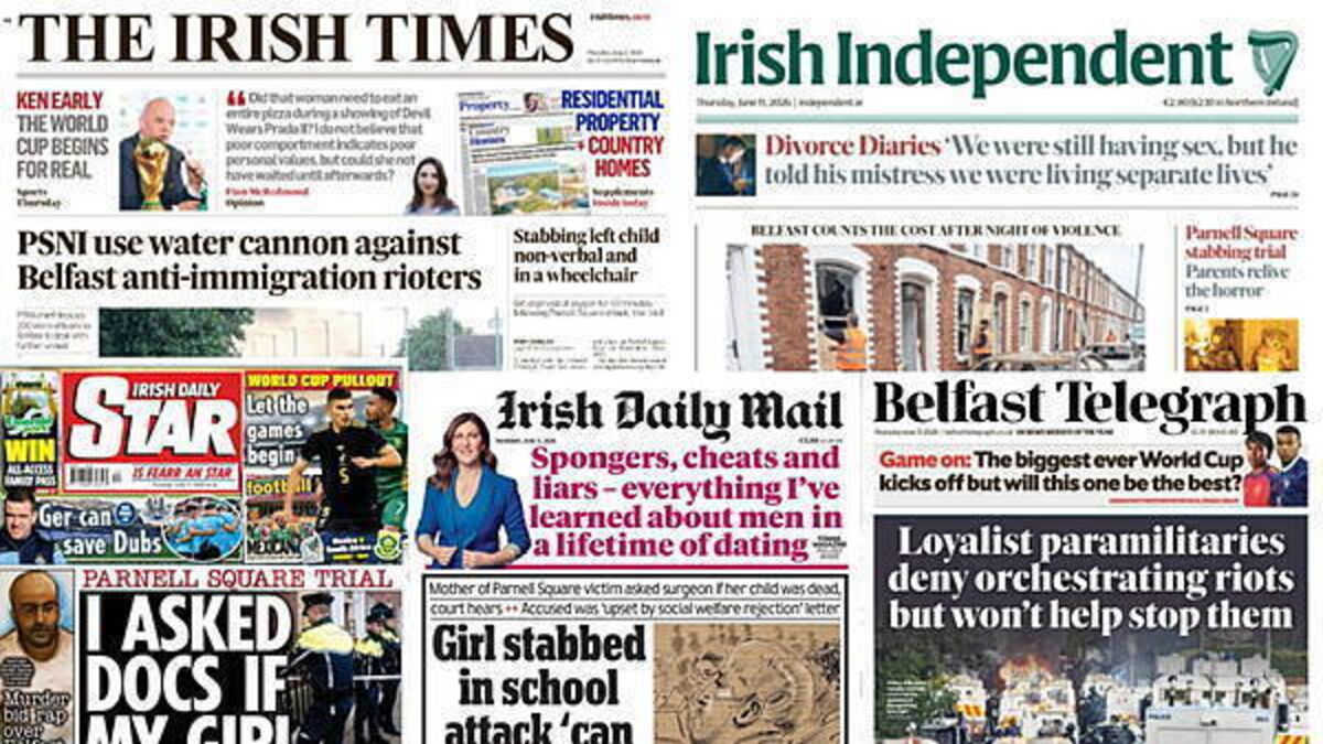 What the papers say: Thursday's front pages