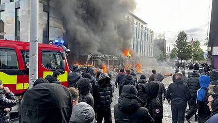 Man and woman in court over disorder linked to Belfast attack