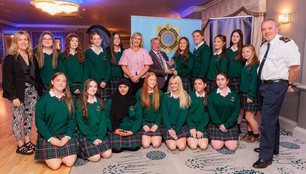 The Heart2Home group from St Leo's College, Carlow receive the 'Community Safety' award from cllr Ken Murnane. Also pictured are school principal Niamh Broderick, Supt Anthony Farrell and Darrelle Codd of Carlow Garda Station Photos: michaelorourkephotography.ie The Heart2Home group from St Leo's College, Carlow receive the 'Community Safety' award from cllr Ken Murnane. Also pictured are school principal Niamh Broderick, Supt Anthony Farrell and Darrelle Codd of Carlow Garda Station Photos: michaelorourkephotography.ie