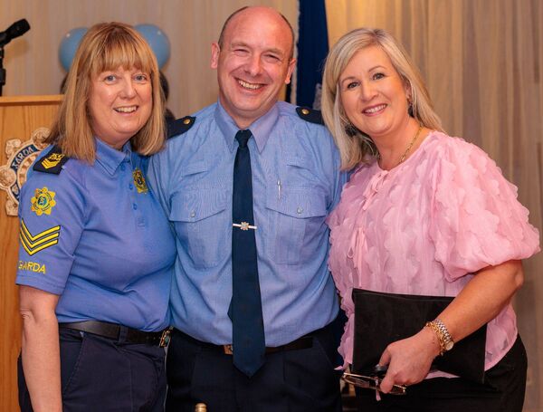 Sgt Fiona Fitzpatrick, Inspector Conor Nolan and Niamh Broderick, principal of St Leo's College Sgt Fiona Fitzpatrick, Inspector Conor Nolan and Niamh Broderick, principal of St Leo's College