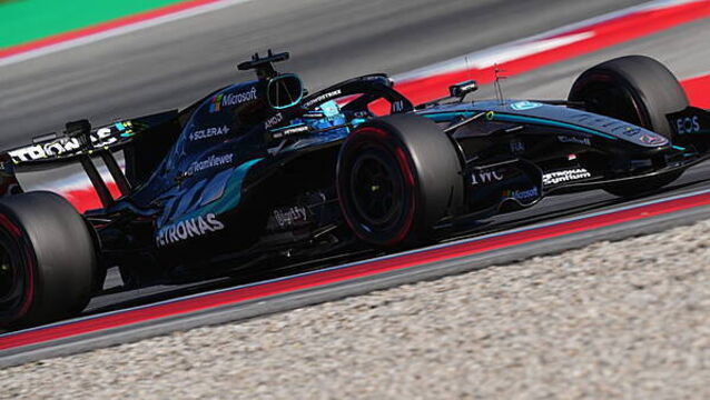 George Russell sets pace in final practice before Barcelona qualifying