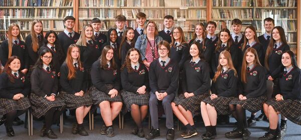 The Presentation College prefects for 2026 to 2027 with teacher, Janet Bradley Photos: Thomas Sunderland 