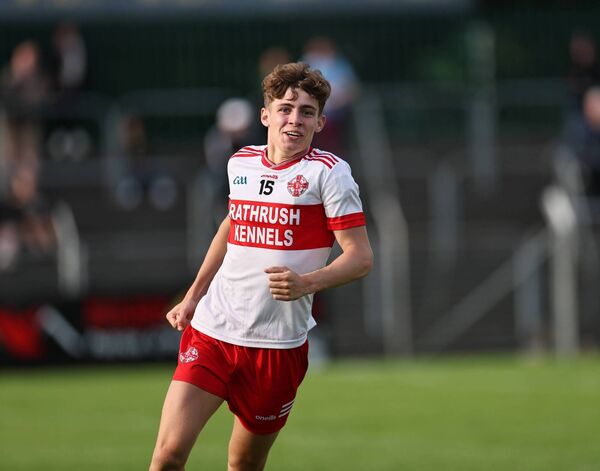 Ballon's Brian Maher shows his delight after scoring a late goal to bring his personal tally to a mighty 2-7. All Photos: Pat Ahern. Ballon's Brian Maher shows his delight after scoring a late goal to bring his personal tally to a mighty 2-7. All Photos: Pat Ahern.