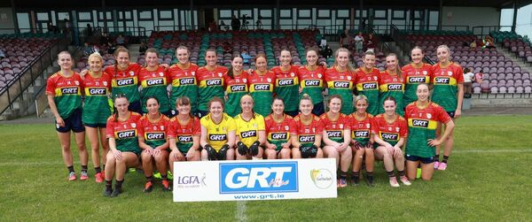 The Carlow ladies football team who defeated Sligo in SETU on Sunday in the TG4 All-Ireland Championship. The Carlow ladies football team who defeated Sligo in SETU on Sunday in the TG4 All-Ireland Championship.