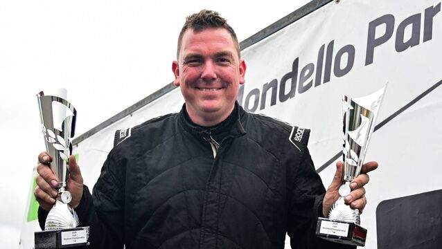 Naas driver McGrath "delighted to get the two wins" at Mondello Park
