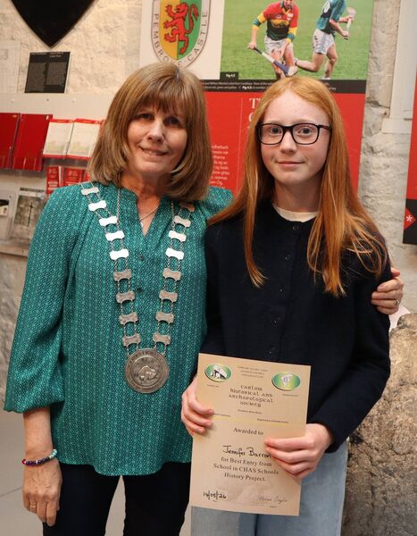 Jennifer Barron with Helen Doyle, president of CHAS