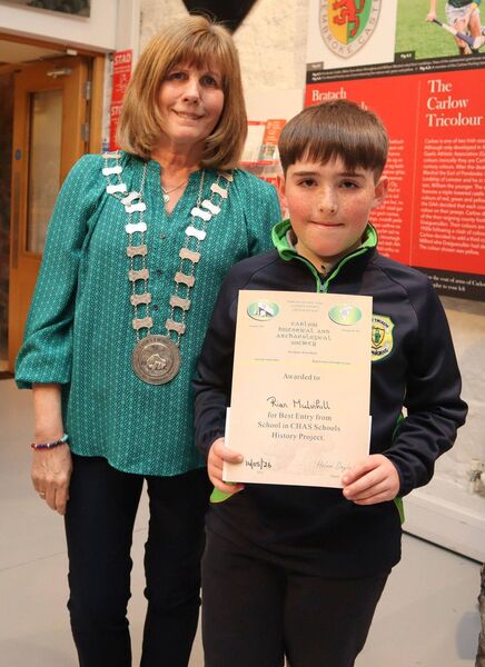 Rian Mulvihill with Helen Doyle, president of CHAS 