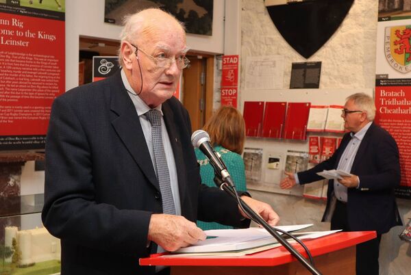 Historian Jim Shannon announces the winners at this year's history project competition, organised by Carlow Historical and Archaeological Society (CHAS) in Carlow County Museum Photos: Paul Curran 