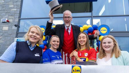 Carlow and Laois LGFA Captains Open the New Lidl Store in Graiguecullen