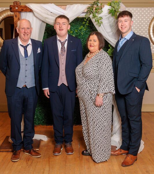Gary Murphy is shown with his parents Lisa and Andrew along with his brother, Andy Gary Murphy is shown with his parents Lisa and Andrew along with his brother, Andy