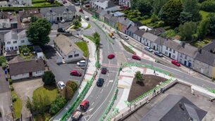 <p>The newly 'designed' junction of Kilkenny Road and Burrin Street, Carlow Photo: Michael O'Rourke</p> <p>The newly 'designed' junction of Kilkenny Road and Burrin Street, Carlow Photo: Michael O'Rourke</p>