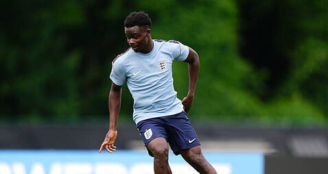 Bukayo Saka returns to training with rest of England squad
