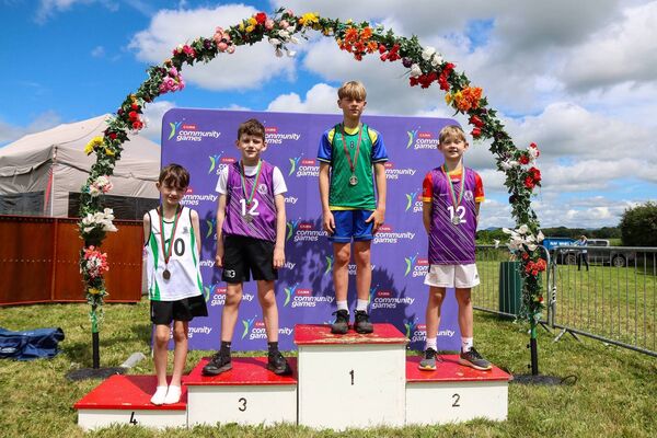 u12 boys Long Jump L to R: Jack Donnellan (Ballon/Rathoe), James Lawlor (St Lazerians), Oskar Stromkis (Tullow Grange), Cillian Nolan (St Lazerians) u12 boys Long Jump L to R: Jack Donnellan (Ballon/Rathoe), James Lawlor (St Lazerians), Oskar Stromkis (Tullow Grange), Cillian Nolan (St Lazerians)