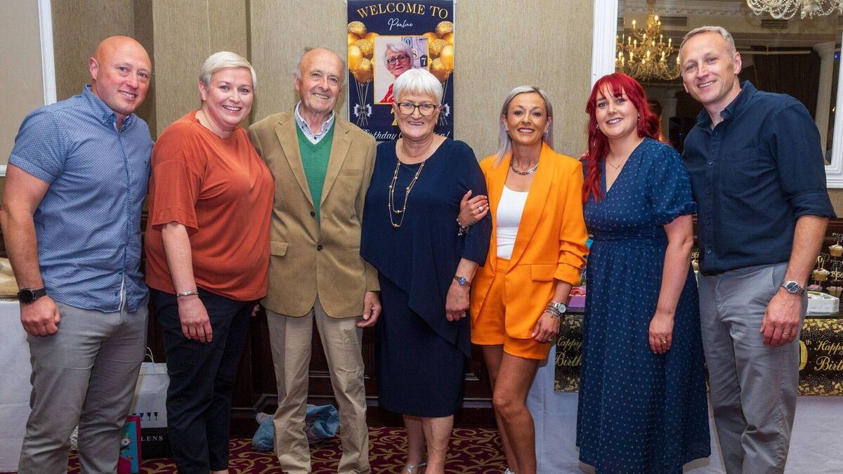Pauline stunned by surprise 70th birthday party in Seven Oaks Hotel, Carlow 