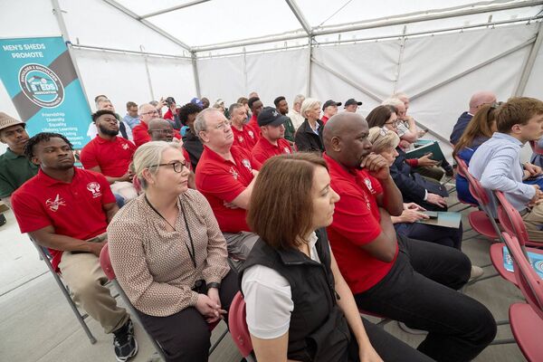Attendees at the launch of Irish Men's Shed Association's strategic plan in Tullow