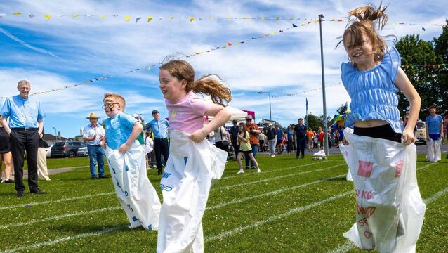 There were fun and games for children all afternoon, including a sack race! <p>There were fun and games for children all afternoon, including a sack race! </p>