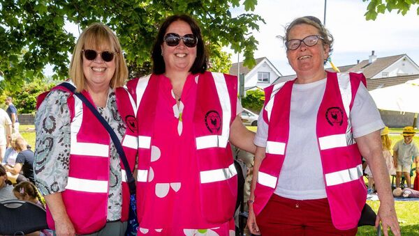 Therese Dooley, Nina Cassin and Lisa Brooks from the The Forge Women's Shed Therese Dooley, Nina Cassin and Lisa Brooks from the The Forge Women's Shed