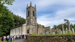 <p>Guests gather outside the St Mullins Heritage Centre for the St Moling's Day celebrations Photos: Michael O'Rourke Photography</p> <p>Guests gather outside the St Mullins Heritage Centre for the St Moling's Day celebrations Photos: Michael O'Rourke Photography</p>