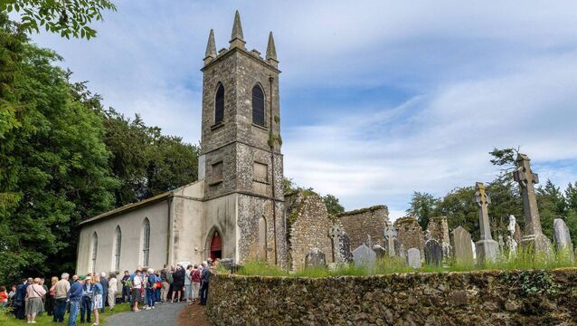 Heritage centre packed for lecture on St Moling 