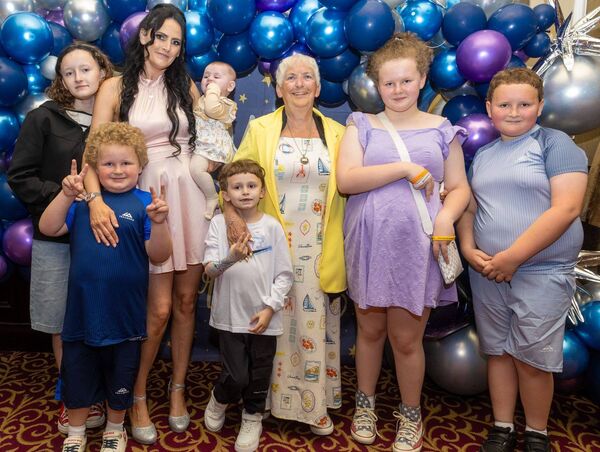 Logan with his mother Mia, siblings and grandmother Ann Langton Logan with his mother Mia, siblings and grandmother Ann Langton