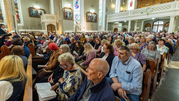 Carlow cathedral was packed to capacity for the concert Carlow cathedral was packed to capacity for the concert