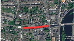 <p>Road closure on Castlecomer Road</p> <p>Road closure on Castlecomer Road</p>