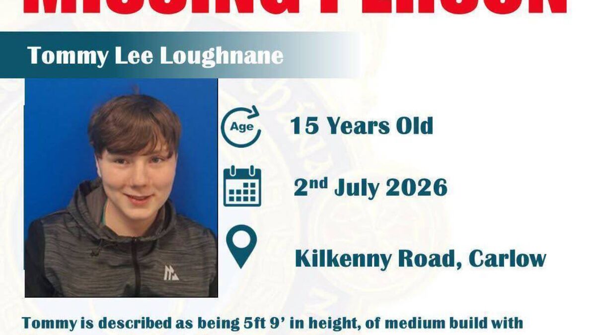 Carlow teenager missing since 2 July found safe and well