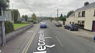 <p>Where the partial road closure on Castlecomer Road is</p>