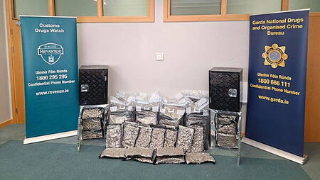Two men arrested after €1.4m of cannabis seized in Dublin