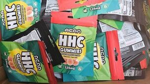 <p>A photo of some of the seized gummies</p>