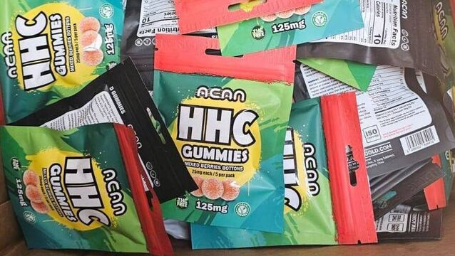 <p>A photo of some of the seized gummies</p>