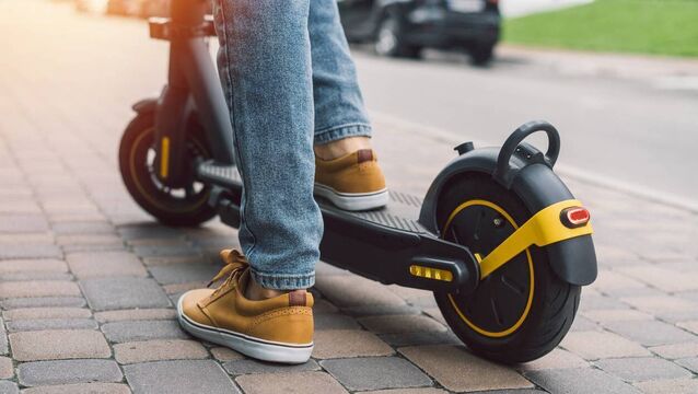 Stock image of an e-scooter <p>Stock image of an e-scooter</p>