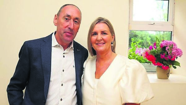 Pat and Paula Deering in St Tegan’s Hall, Kiltegan