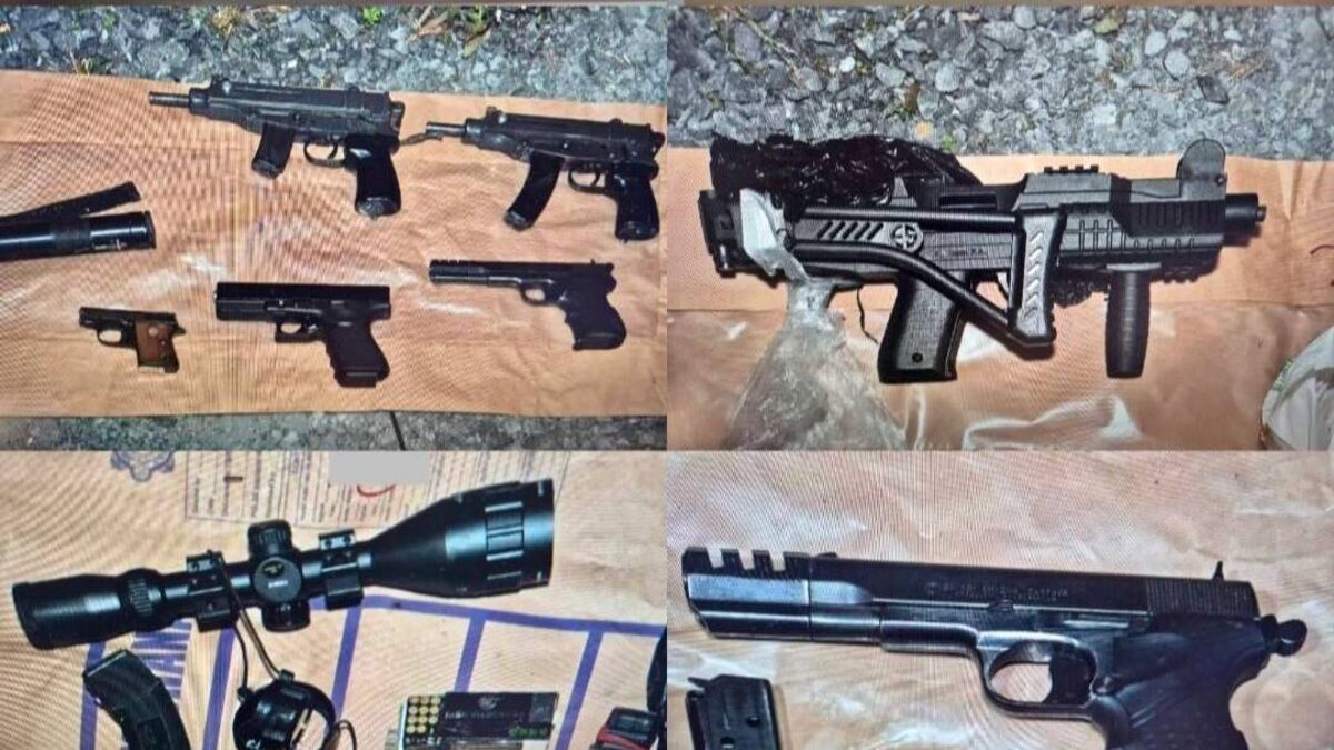 Machine guns and €700,000 of drugs seized in neighbouring counties