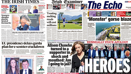 What the papers say: Wednesday's front pages