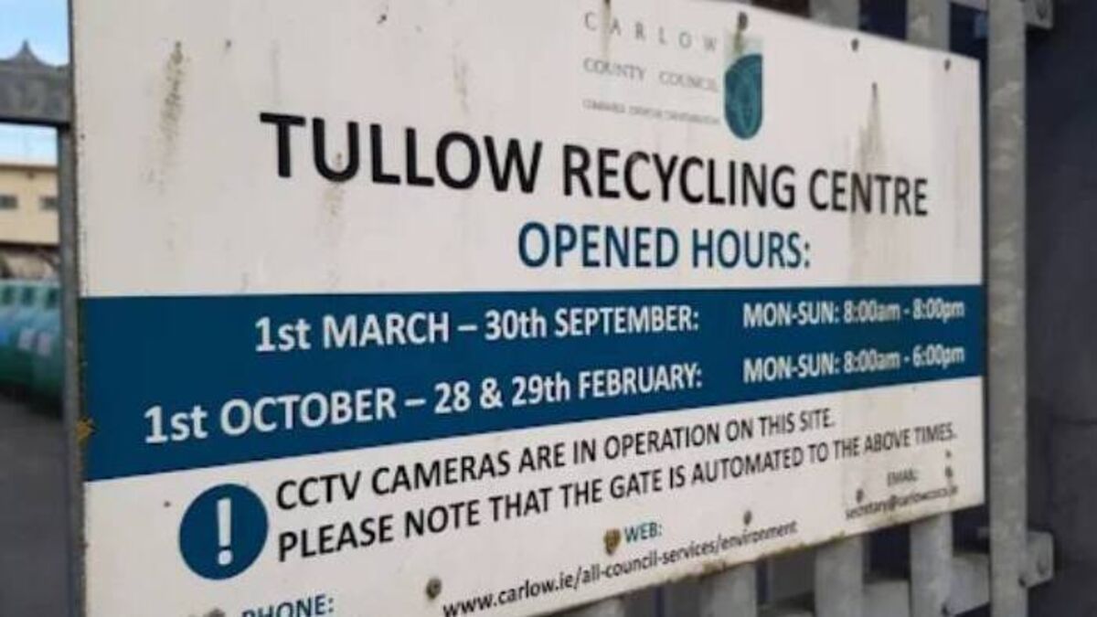 First CCTV conviction for illegal dumping at Tullow recycling centre