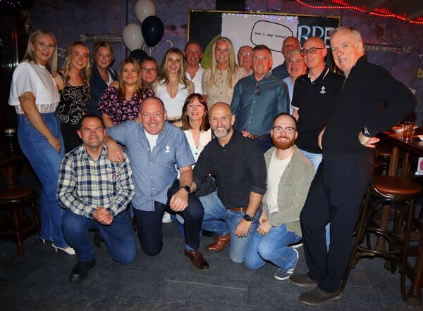 Derry with his NAS colleagues at his retirement party in Carpe Diem bar Derry with his NAS colleagues at his retirement party in Carpe Diem bar