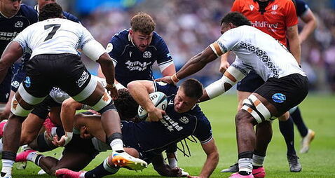 Jamie Dobie double sparks fightback as Scotland overcome Fiji challenge