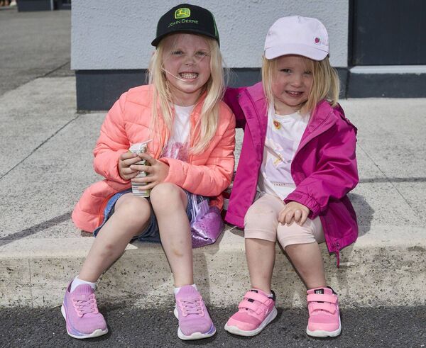 Sisters Ellie and Chloe Ferguson were all smiles Sisters Ellie and Chloe Ferguson were all smiles