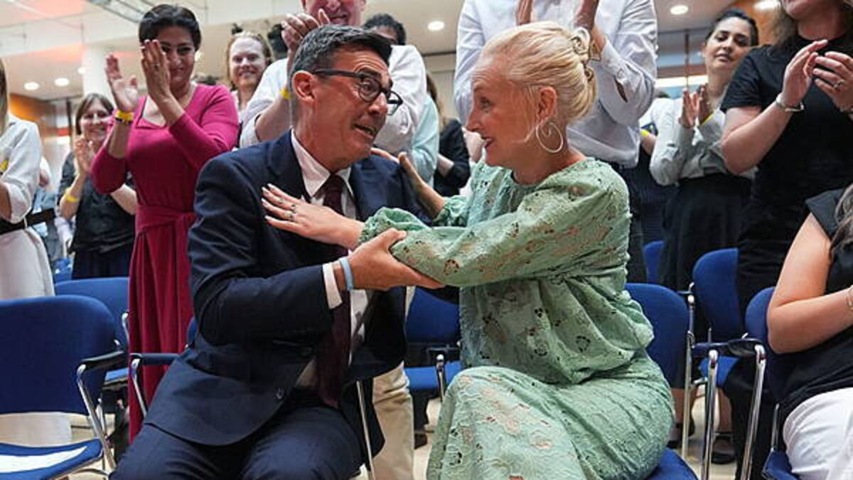 Who is Andy Burnham’s wife Marie-France van Heel?