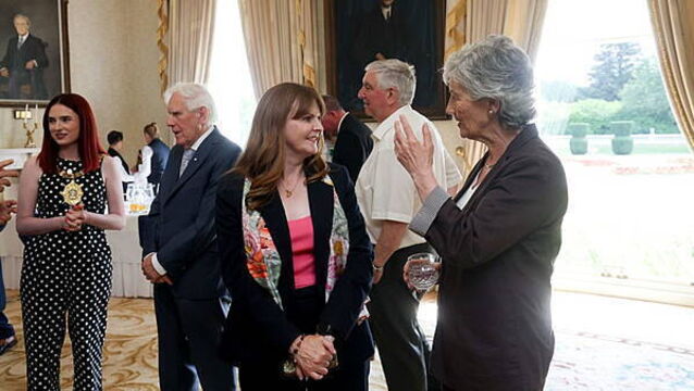 Presidential reception marks countdown to Fleadh in Belfast