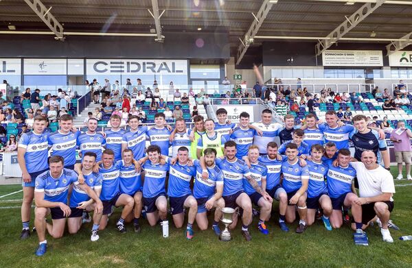 Allenwood enjoy the moment after beating Leixlip in the Hanlon Concrete Senior Football League Division 2 final Photo: Sean Brilly Allenwood enjoy the moment after beating Leixlip in the Hanlon Concrete Senior Football League Division 2 final Photo: Sean Brilly