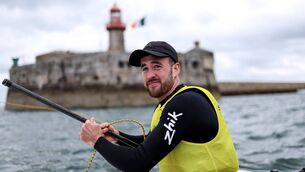 <p>Carlow sailor Finn Lynch, along with his partner Eve McMahon, sit second overall at the Sailing Grand Slam in Los Angeles, on the very waters that will host the sailing competition at the 2028 Olympics. Photo: INPHO/Andrew Conan</p> <p>Carlow sailor Finn Lynch, along with his partner Eve McMahon, sit second overall at the Sailing Grand Slam in Los Angeles, on the very waters that will host the sailing competition at the 2028 Olympics. Photo: INPHO/Andrew Conan</p>