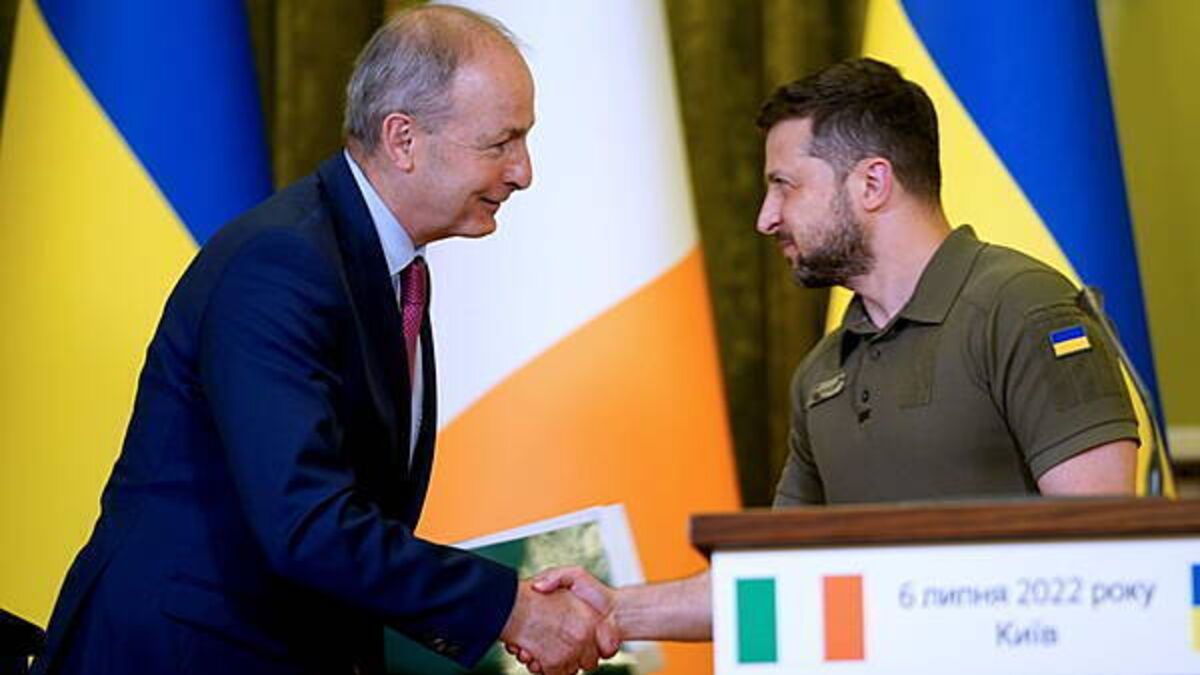 Micheál Martin to meet Ukraine’s Volodymyr Zelenskiy in Kyiv