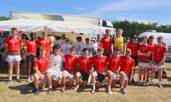 Runners up, the Michael Davitts team with the Kearney family Runners up, the Michael Davitts team with the Kearney family
